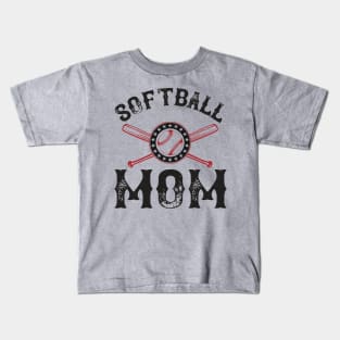 Softball Mother Kids T-Shirt